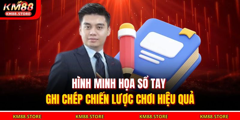 Hình minh họa sổ tay ghi chép chiến lược chơi hiệu quả